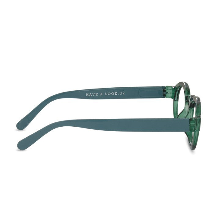 HAVE A LOOK リーディンググラスCIRCLE TWIST green/light blue